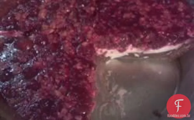 Torta De Molho De Cranberry Sem Assar