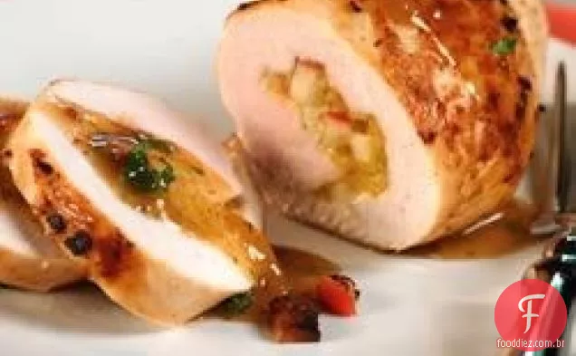 Peito De Frango Recheado Com Maçã