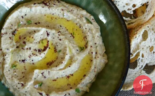 Feijão Borlotti E Hummus Courgette