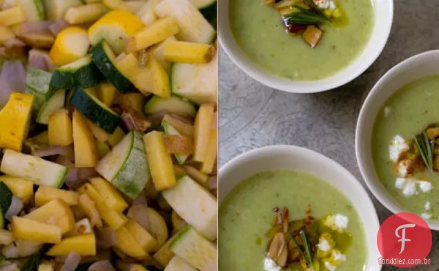 Receita De Sopa De Abóbora De Verão Com Leitelho