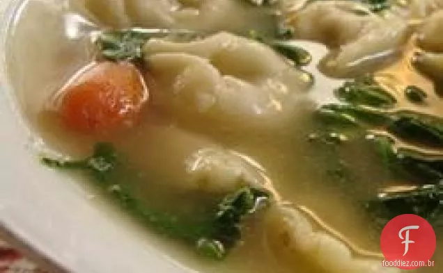 Espinafre Tortellini Sopa