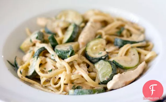 Frango-abobrinha Alfredo