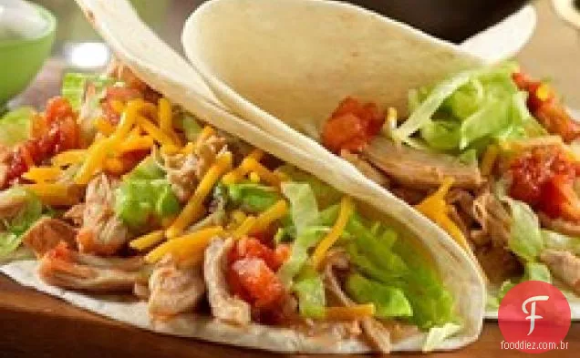 Frango Taco Cozido Lentamente