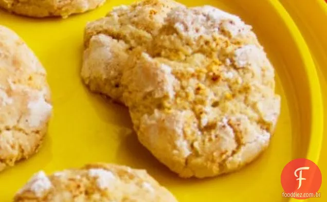 Biscoitos de Crackle de limão com caiena