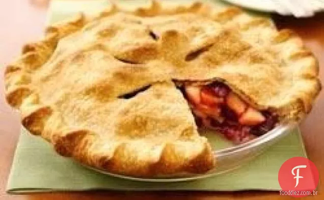 Torta festiva de maçã e baga