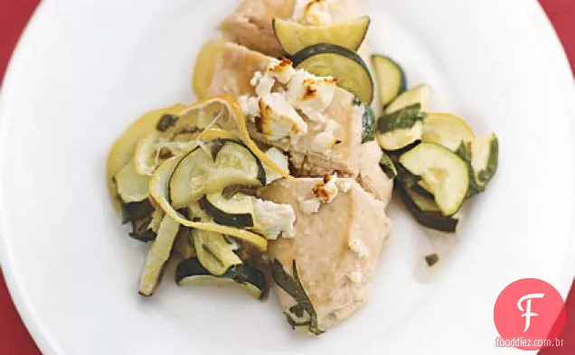 Frango Feta com abobrinha
