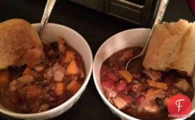 Fogão Lento Quinoa Batata Doce Frango