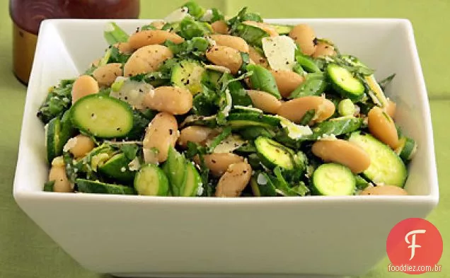 Salada De Feijão Branco E Abobrinha Para Bebê