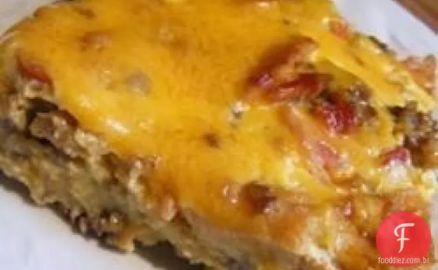 Caçarola De Salsicha De Café Da Manhã De Natal