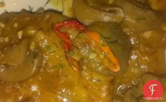 Fogão Lento Frango Marsala