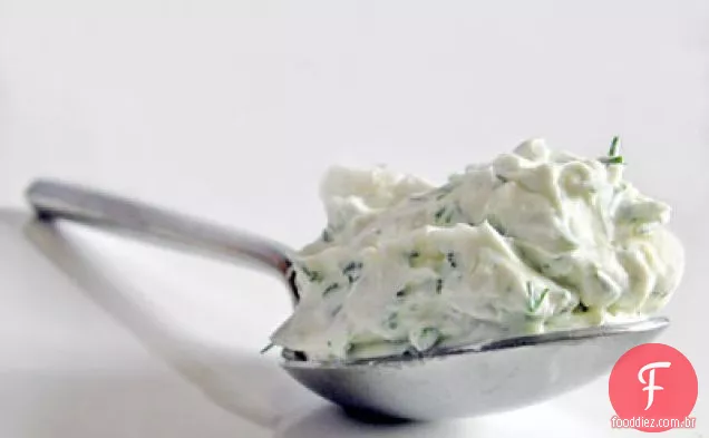 Pasta de queijo creme de endro e cebolinha