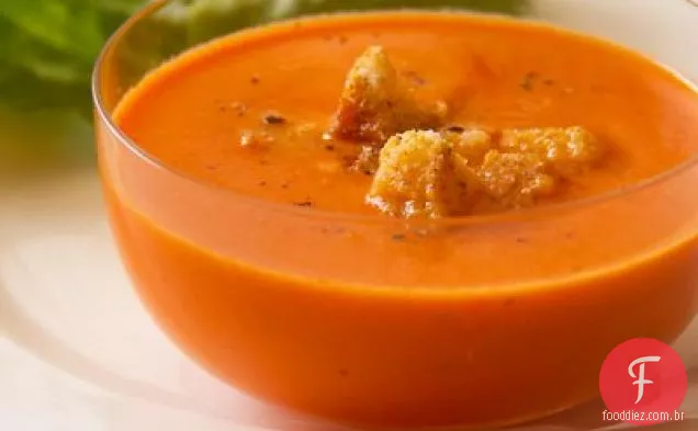 Sopa De Tomate Com Manteiga Marrom