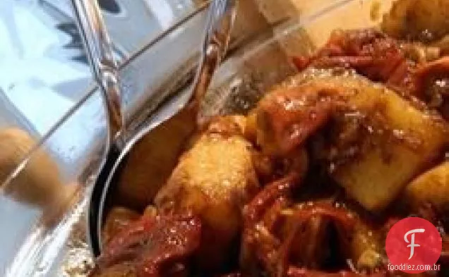 Salada de batata assada e alho