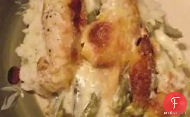 Caçarola de frango e feijão verde