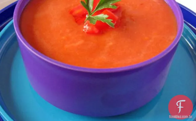 Gazpacho Preguiçoso Do Tomate Da Herança