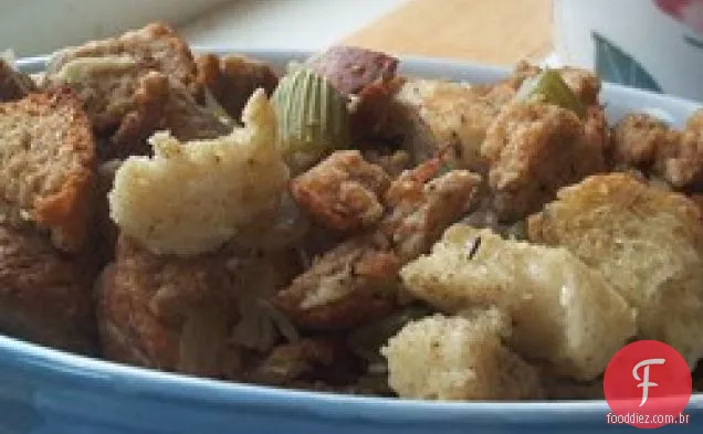 Recheio de pão e aipo