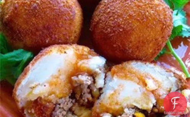 Papas Rellenas (Batatas Fritas Recheadas)