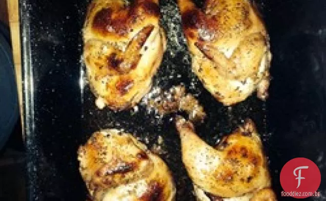 Honey-Poppy Seed Cornish Hens