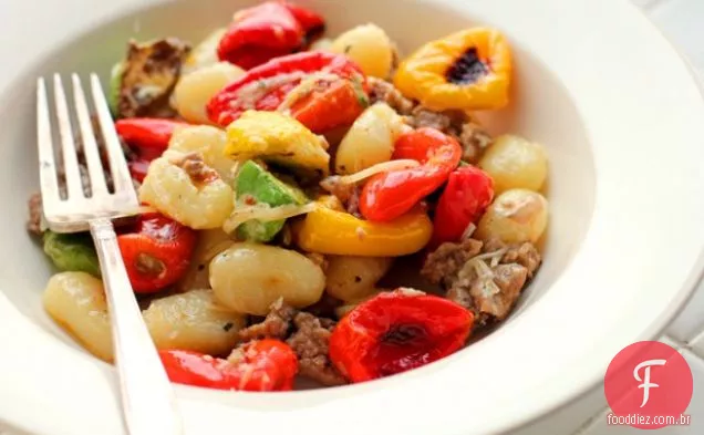 Pimenta Assada E Nhoque De Abóbora De Verão