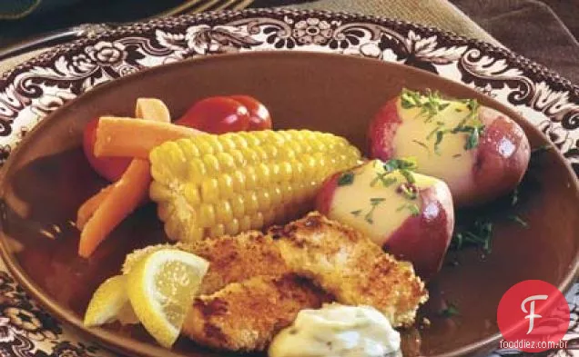 Varas De Peixe Assadas Com Limão