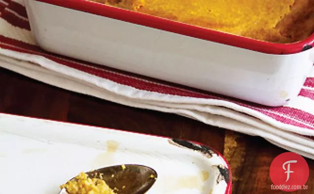 Pão de colher de batata doce para a prática de ação de Graças