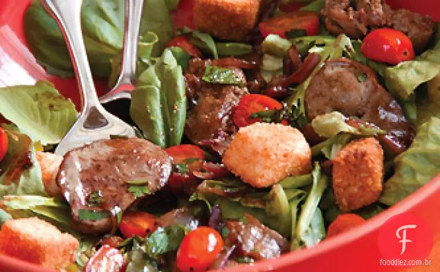 Salada de fígado de frango A La Michele Lamy