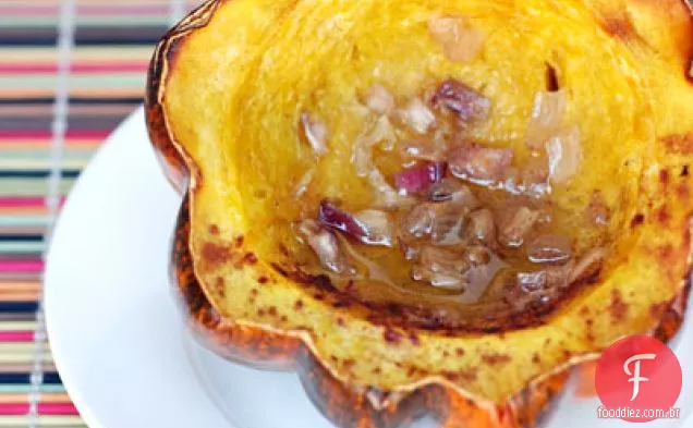 Abóbora De Bolota Assada Simples Com Chalotas