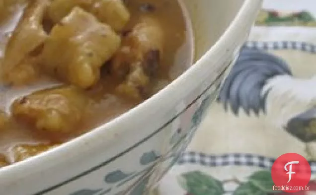 Frango e bolinhos ao estilo do Sul