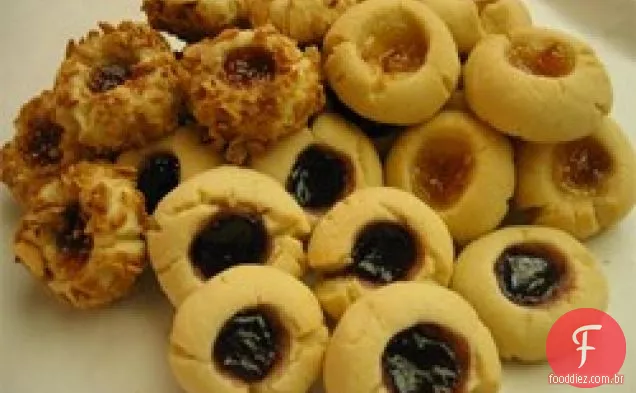 Biscoitos De Manteiga Recheados Com Geléia