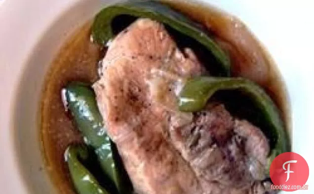 Pimenta Verde Costeletas De Porco