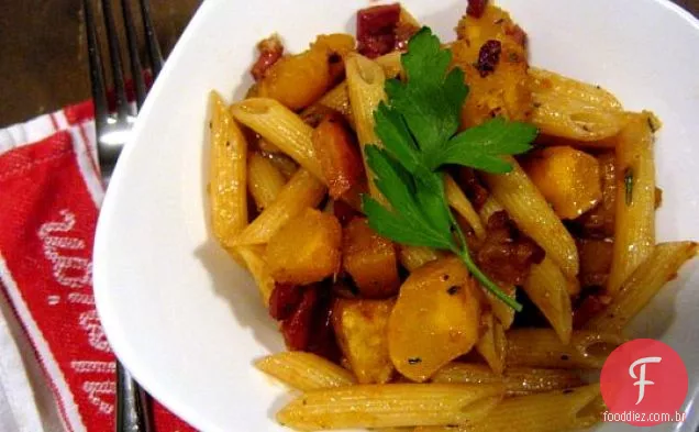 Penne Com Abóbora E Pancetta
