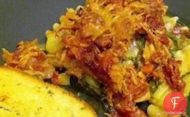 Espinafre fresco e Lasanha De Tomate seca ao sol