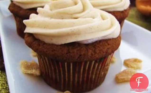 Abóbora Gengibre Cupcakes