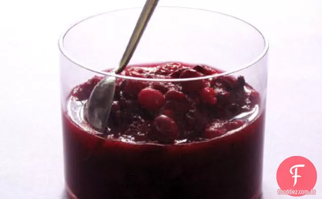 Molho de Cranberry com caquis secos