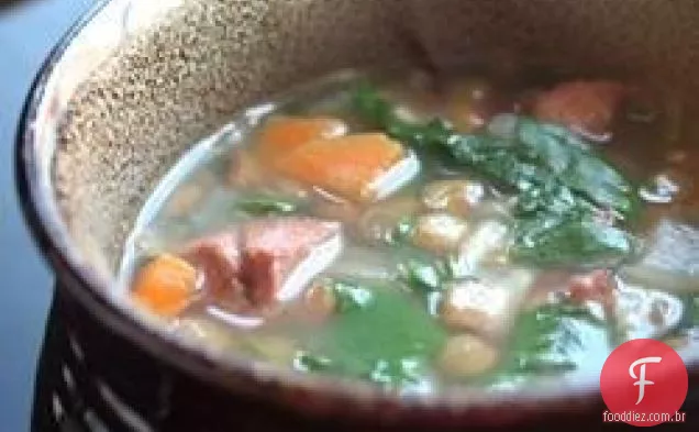 Sopa De Lentilha De Espinafre