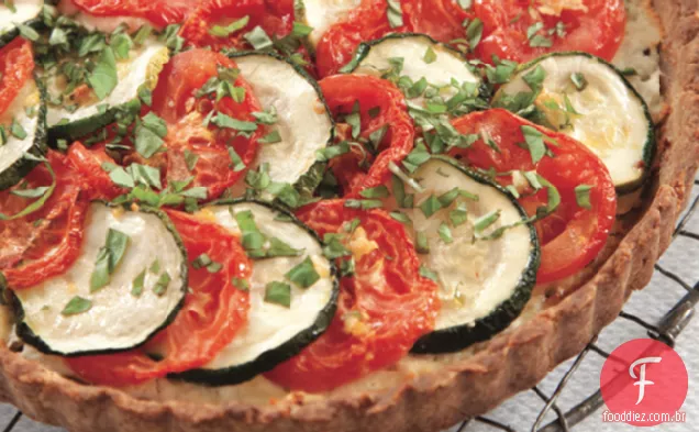 Abobrinha, Tomate E Torta De Ricota