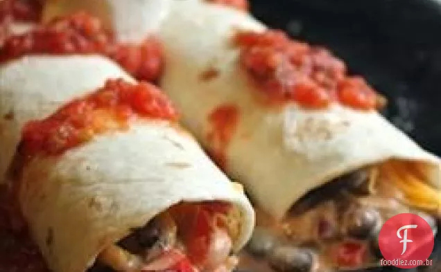 Deliciosos Burritos De Feijão Preto
