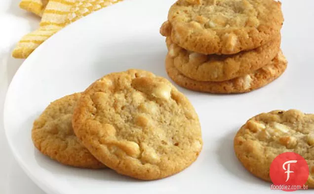 Macadâmia Noz Branco Chocolate Chip Cookies