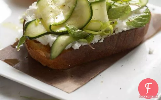 Abobrinha Ricota Bruschetta