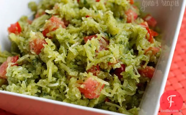Espaguete Abóbora Pesto Com Tomate