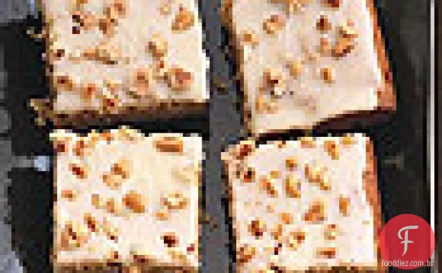 Bolo de abóbora com cobertura de Chocolate branco