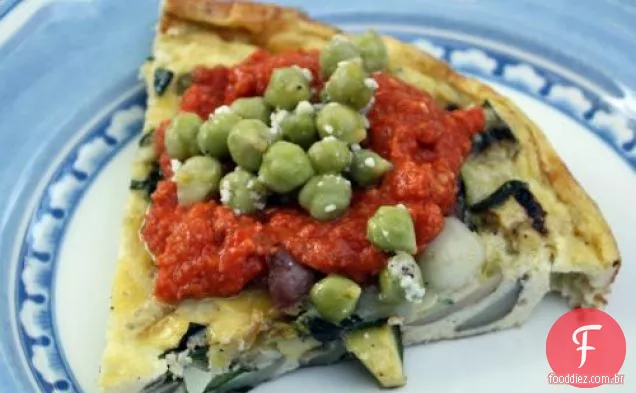 Tortilla Com Batatas E Abobrinha Grelhada