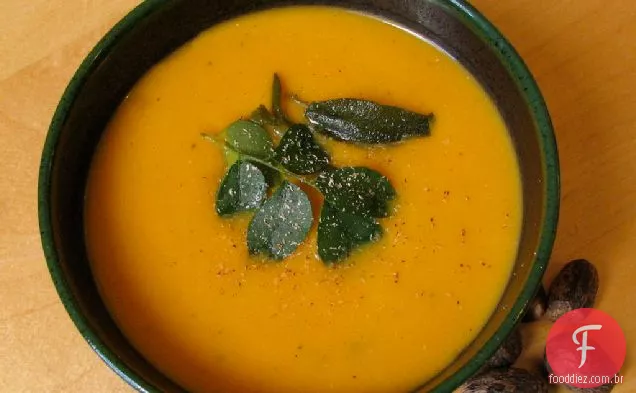 Receita De Sopa De Abóbora E Sálvia