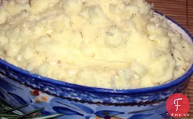 Alho Erva Queijo Feta Purê De Batatas