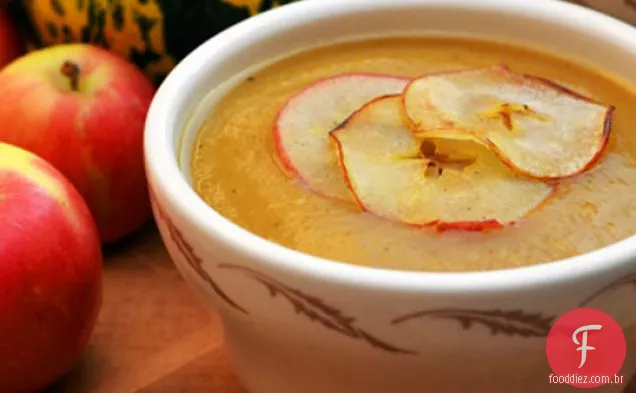Sopa De Maçã Assada E Abóbora De Inverno