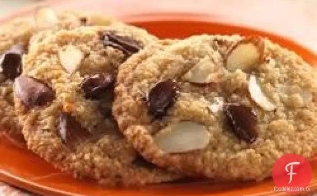Biscoitos de chocolate com amêndoa dupla (sem glúten)