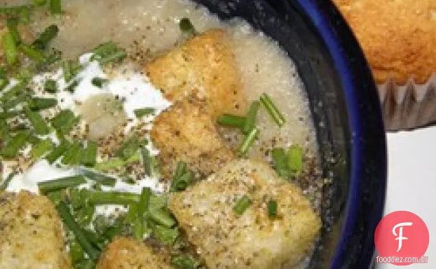 Sopa de couve-flor assada de Amy Rose