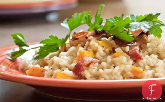 Receita De Risoto De Abóbora Com Bacon