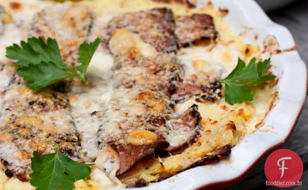 Bacon E Queijo Espaguete Abóbora Caçarola