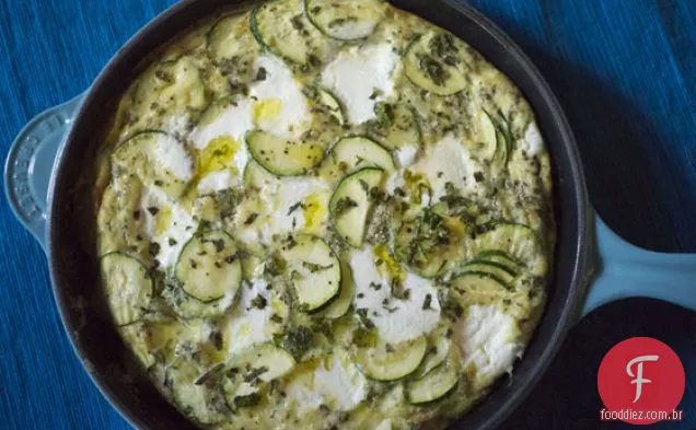 Abobrinha, Hortelã E Ricota Frittata